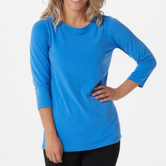 Susan Graver Tops - Susan Graver Modern Essentials Liquid Knit Tunic  9822